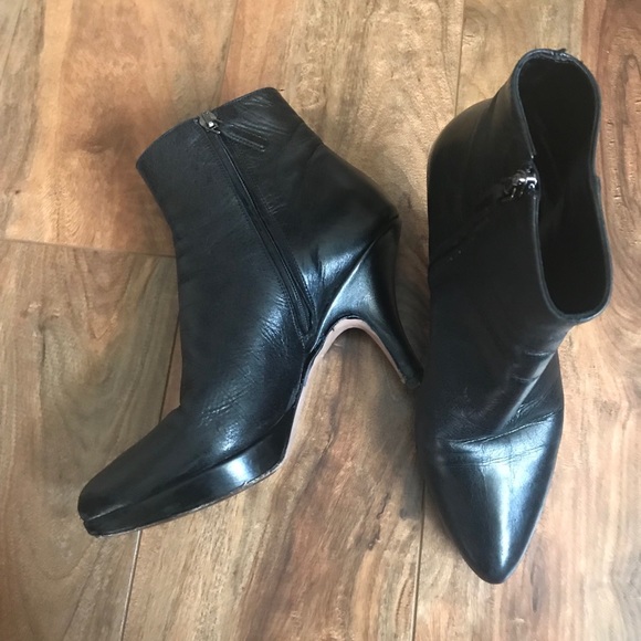 PRADA ankle black booties sz EU 36 US 6 - Picture 1 of 8